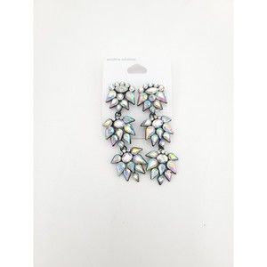 NWT‎ Icing Sensitive Solutions AB Aurora Borealis rhinestone dangle earrings